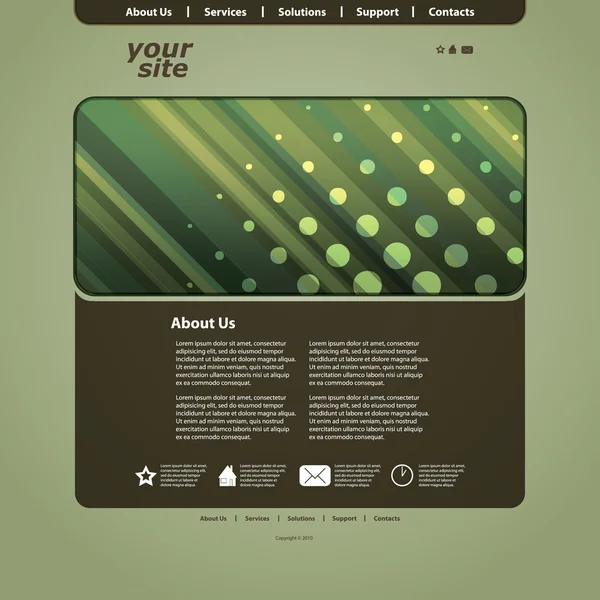 Abstrakte Business-Website-Design-Vorlagenvektor — Stockvektor