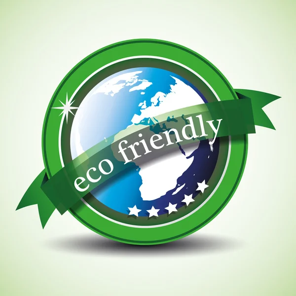 Eco label eller badge — Stock vektor