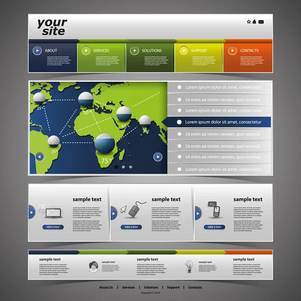 Plantilla web — Archivo Imágenes Vectoriales