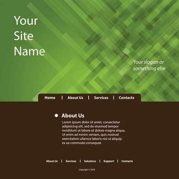 Web sitesi şablonu vektör