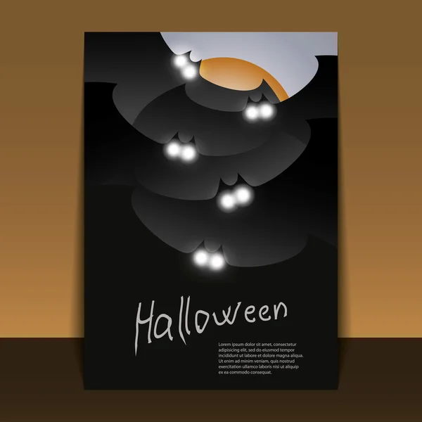 Halloween Flyer or Cover Design — Stock Vector