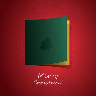 Noel el ilanı veya kapak tasarımı