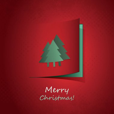 Noel el ilanı veya kapak tasarımı