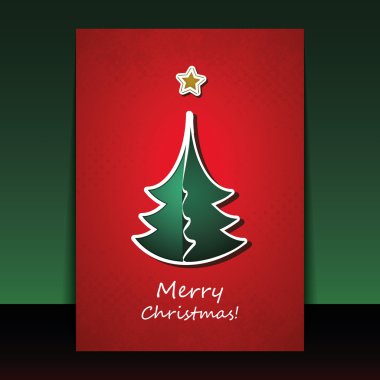 Noel el ilanı veya kapak tasarımı