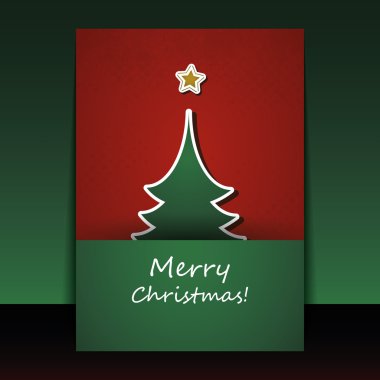 Noel el ilanı veya kapak tasarımı