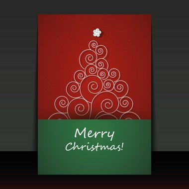 Noel el ilanı veya kapak tasarımı