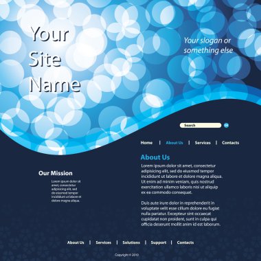 Web sitesi şablonu vektör