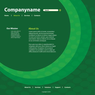 Web sitesi şablonu vektör
