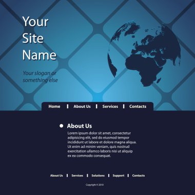 Web sitesi şablonu vektör