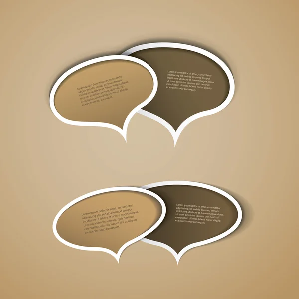 Speech Bubbles — Stock Vector