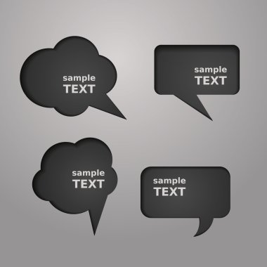 Konuşma balonu seti