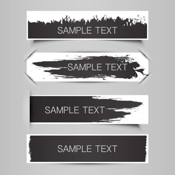 Modèles d'étiquettes, d'étiquettes ou de bannières — Image vectorielle