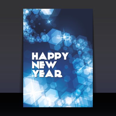 New Year Flyer or Cover Design clipart
