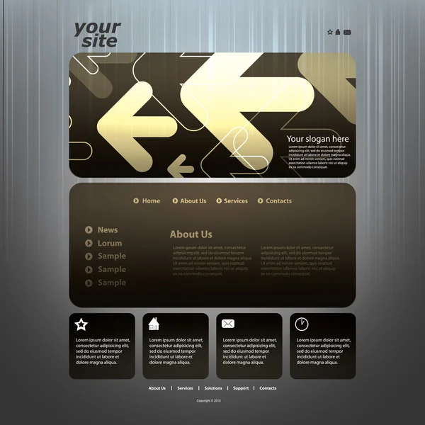 Abstract business web site design template vector Royalty Free Stock Illustrations