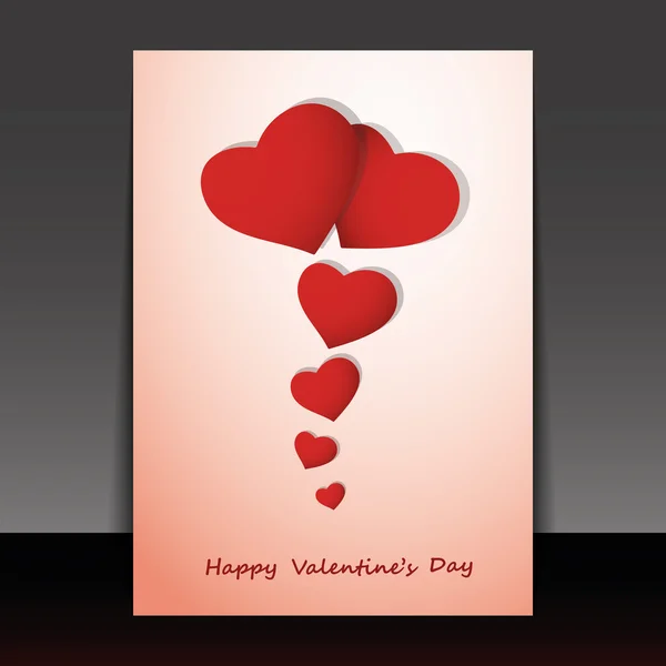 Valentines Day Card — Stock Vector