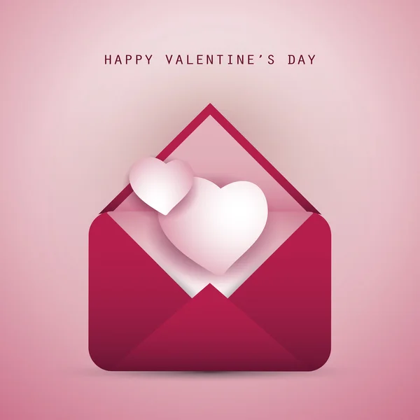 Valentines Day Card - Message for Your Love — Stok Vektör