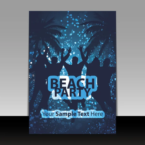 Party Flyer or Cover Design — Stock Vector