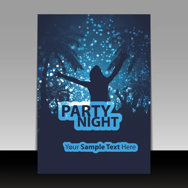 Flyer Design - Party Time — Stock Vector