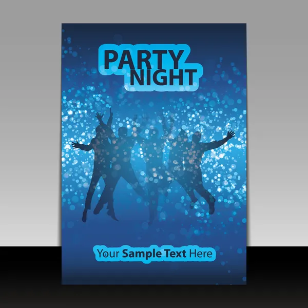 Flyer Design - Party Time — Stock Vector