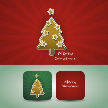 Noel el ilanı veya kapak tasarımı