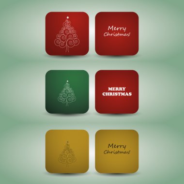 Noel el ilanı veya kapak tasarımı