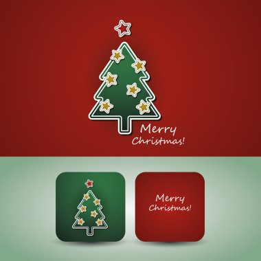 Noel el ilanı veya kapak tasarımı