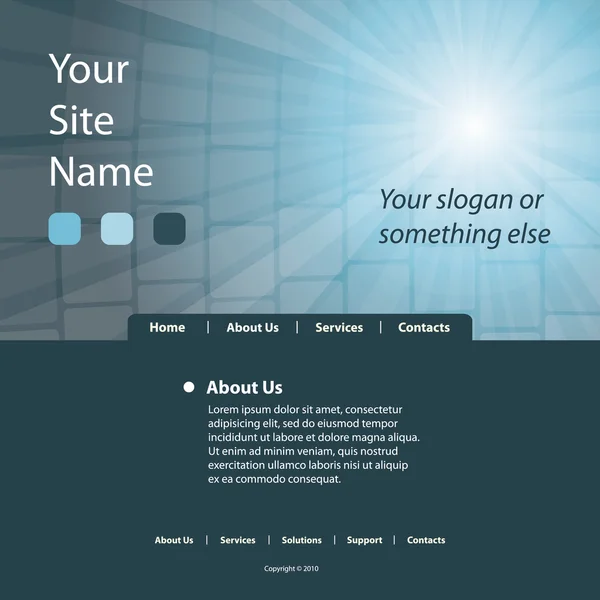 Website sjabloon — Stockvector