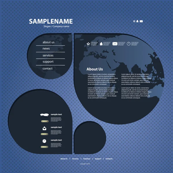 Plantilla web — Archivo Imágenes Vectoriales