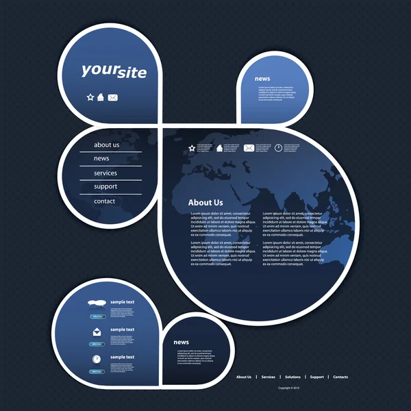 Plantilla web — Archivo Imágenes Vectoriales