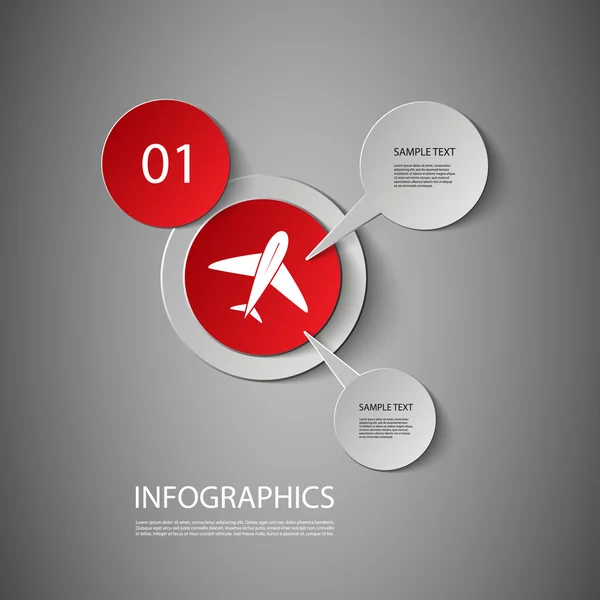 Progettazione infografica — Vettoriale Stock