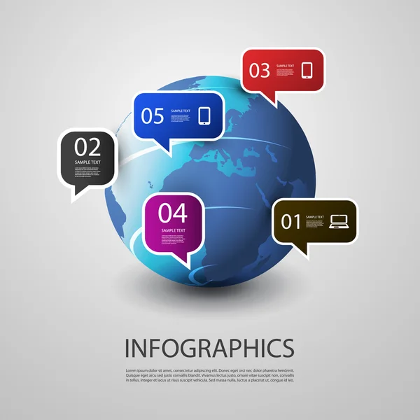 Diseño infográfico — Vector de stock