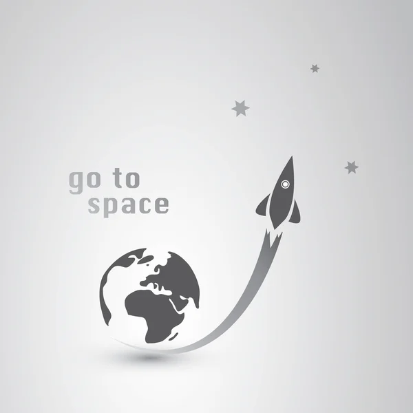 Ir para o ícone do espaço —  Vetores de Stock