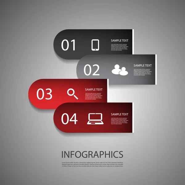 Diseño infográfico — Vector de stock