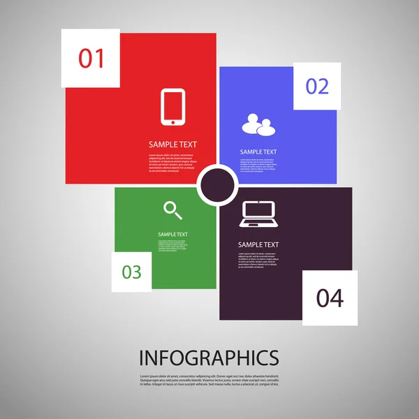 Desenho infográfico — Vetor de Stock