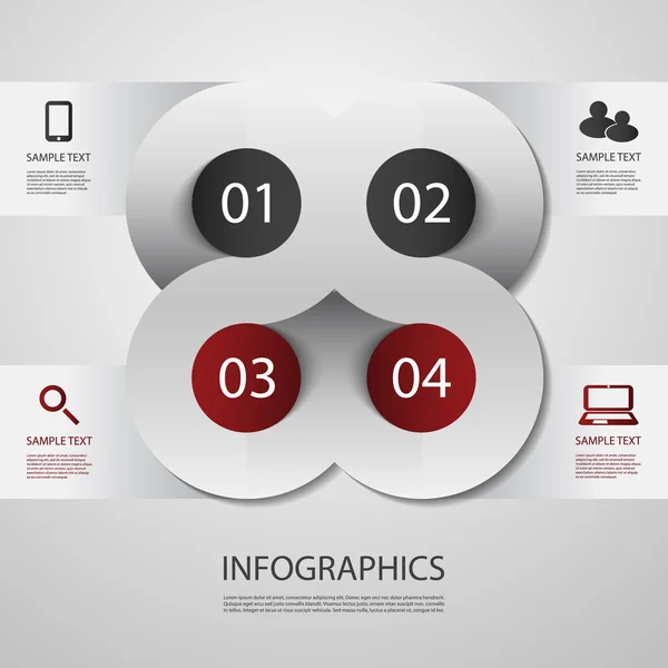 Infographic tasarım — Stok Vektör