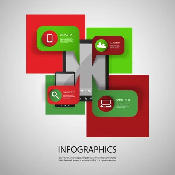 Desenho infográfico — Vetor de Stock