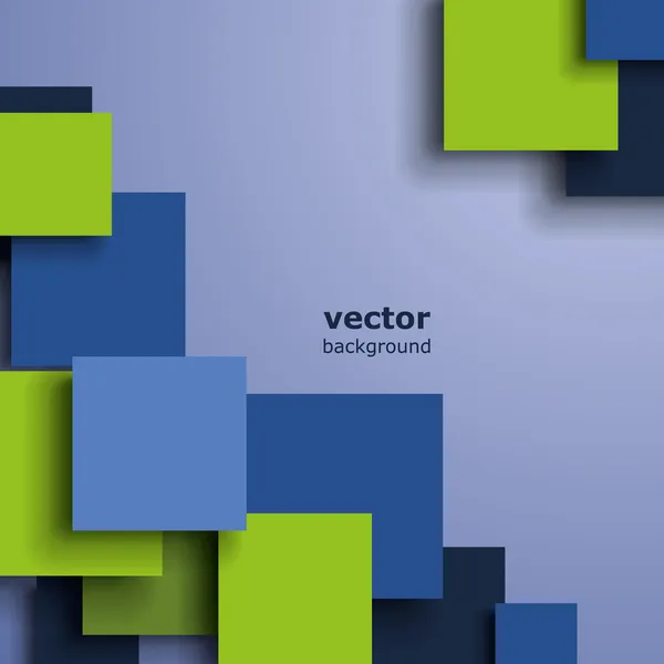 Čtverce se stíny — Stockový vektor