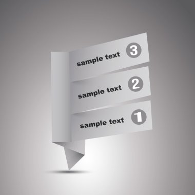 Origami konuşma balonları