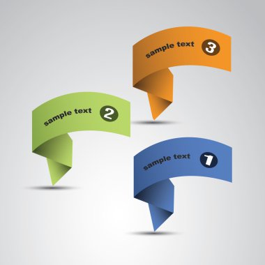 Origami konuşma balonları