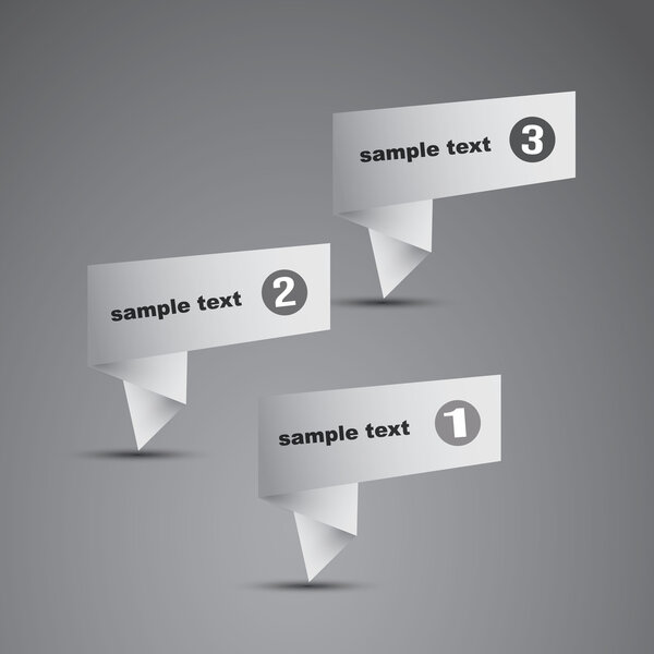 Origami Speech Bubbles