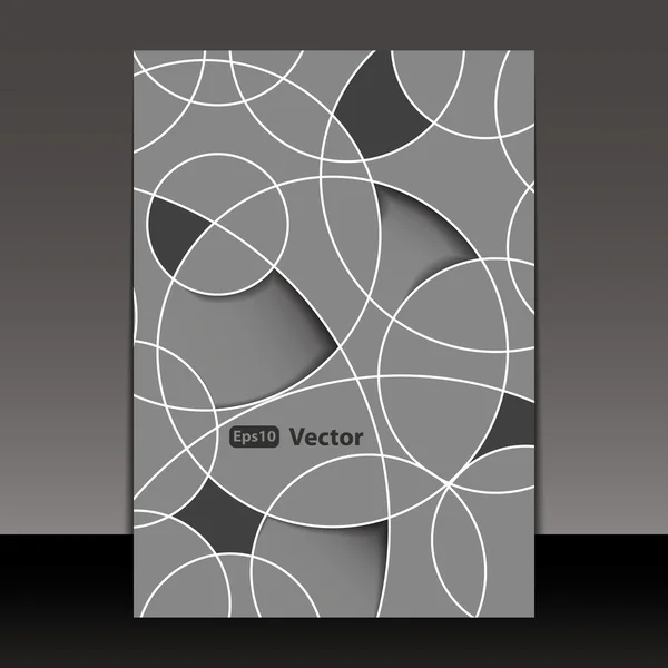 Volantino o copertina Design — Vettoriale Stock