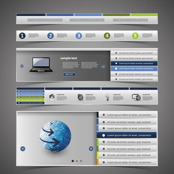 Elementos Web Design — Vetor de Stock