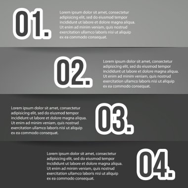 numaraları üstbilgi veya banner tasarımları