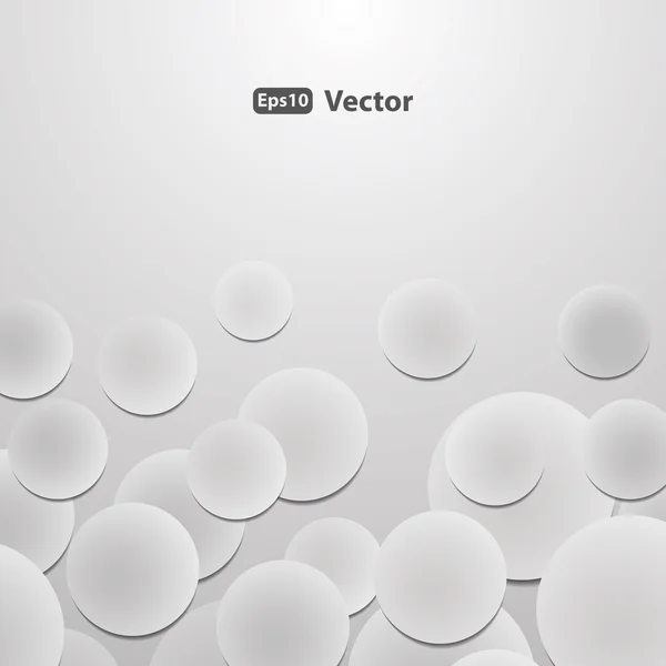 Vetor de fundo abstrato - Círculos com sombras de gota — Vetor de Stock