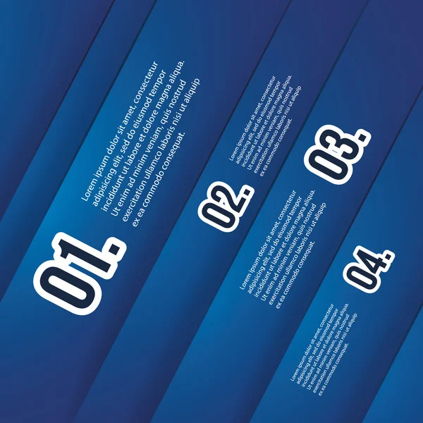 Diseños de encabezado o banner con números — Vector de stock