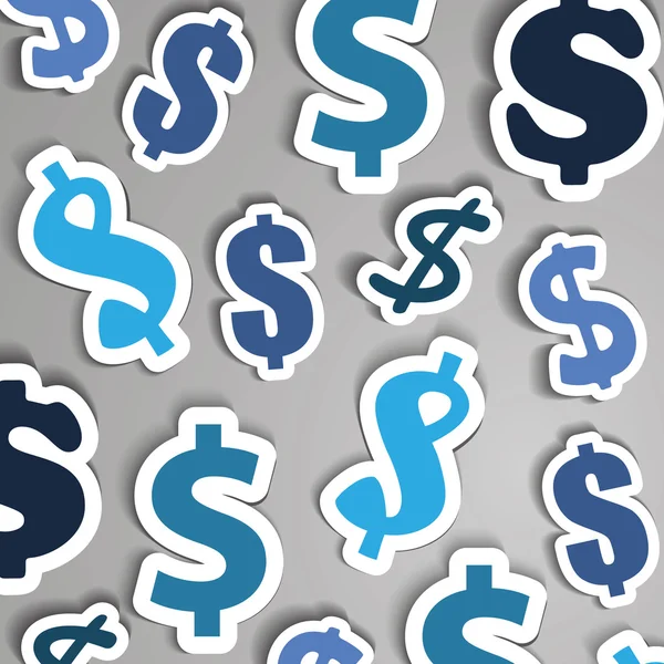 Dollar Signs Background — Stock Vector