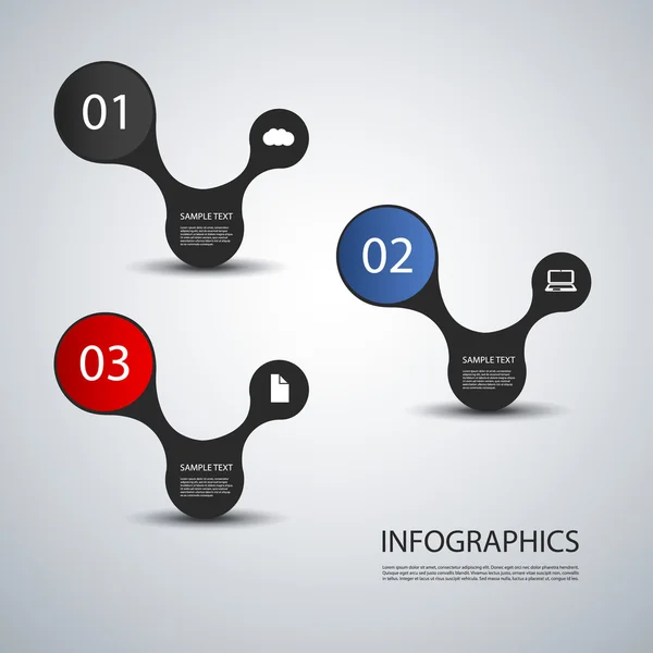 Infographics Cover - Circle Designs with Arrows Vector Graphics