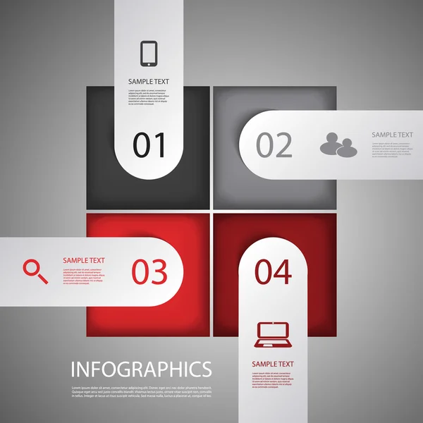 Progettazione infografica — Vettoriale Stock