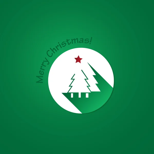 Christmas Fir Icon Design — Stockvector