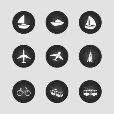 ulaşım Icons set